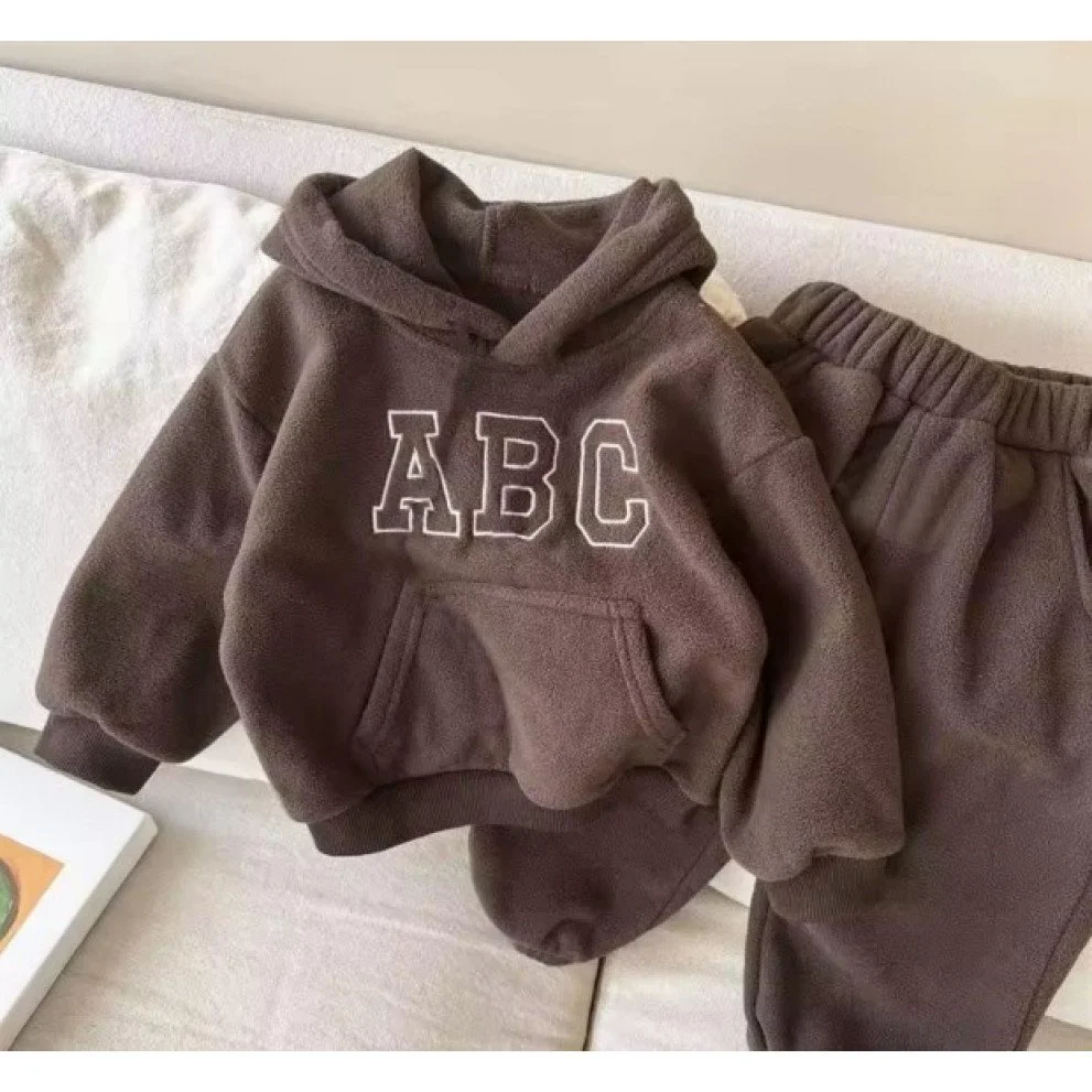 Теплий дитячий костюм з флісу "ABC" від 80 см до 140 см з капюшоном, фото №3 Теплий дитячий костюм з флісу "ABC" від 80 см до 140 см з капюшоном, фото №3