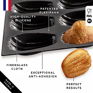 Форма для випічки Silpat Flexipan 20 мадленок французька ручна робота ціна на synthetic.ua - Фото 1 Форма для випічки Silpat Flexipan 20 мадленок французька ручна робота synthetic.ua - Фото 1