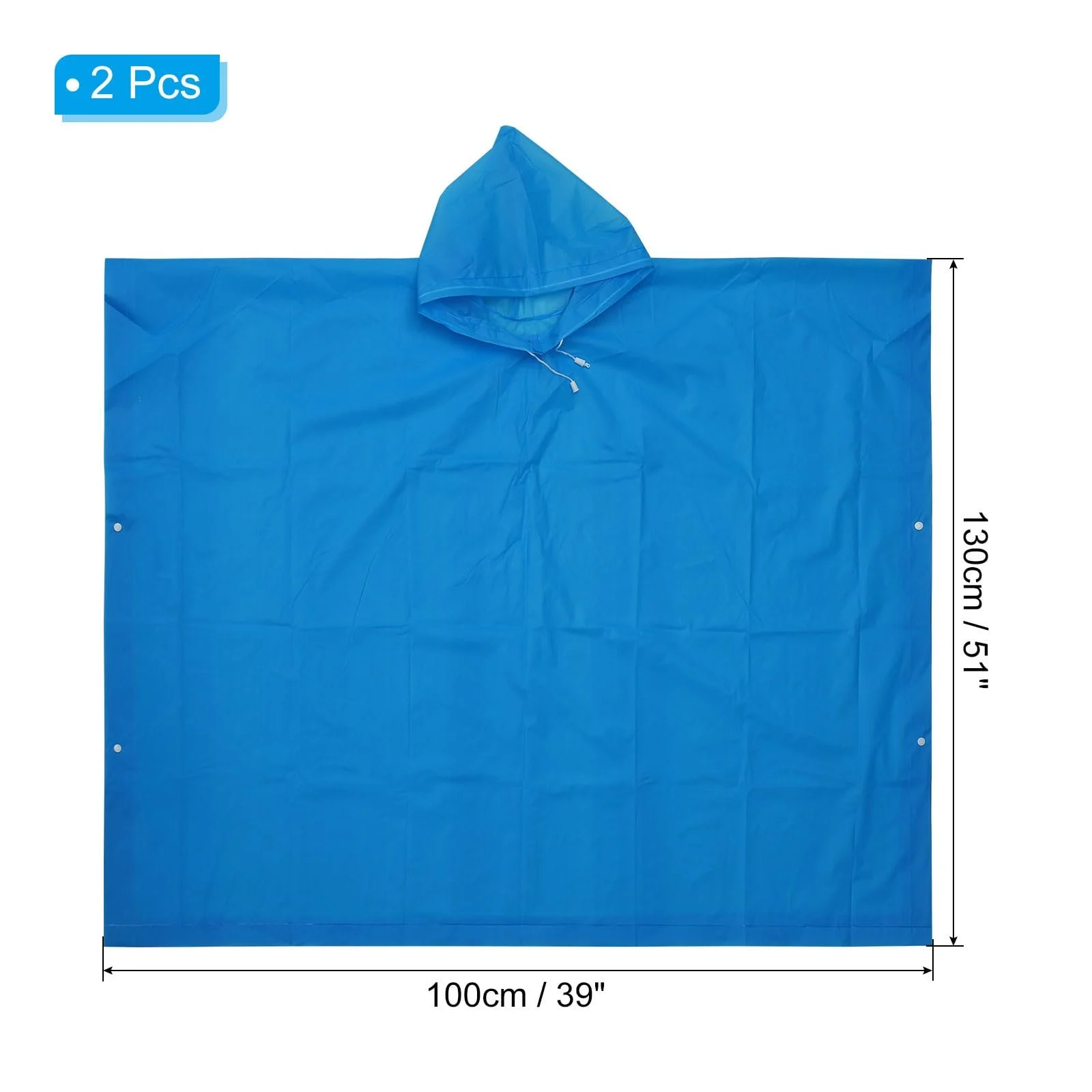 Дощовик PATIKIL Для дорослих 2 шт. EVA Синій, фото №2