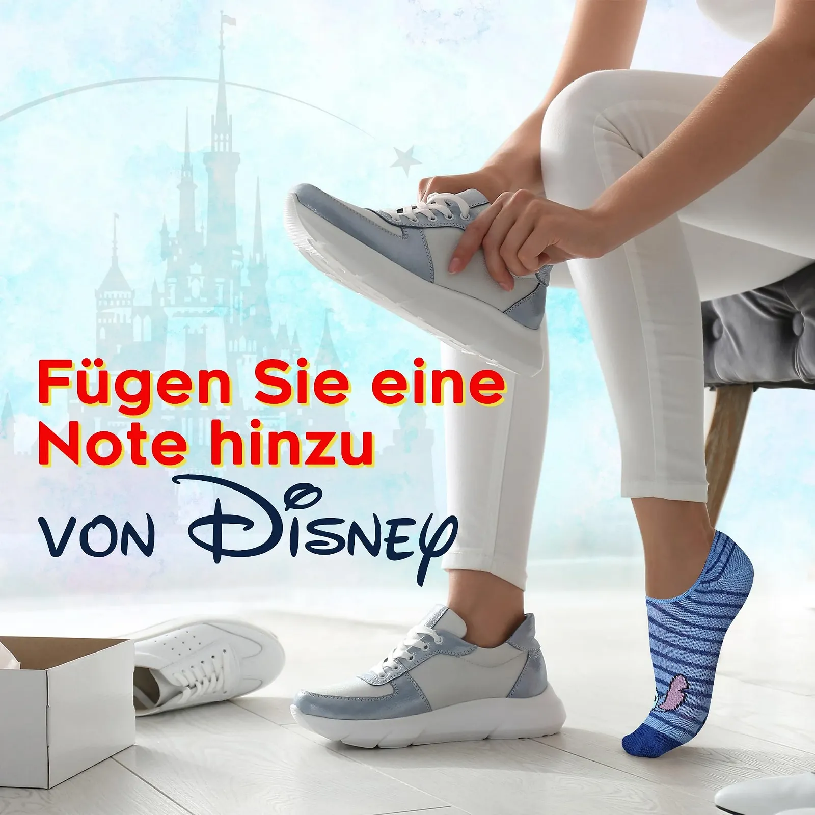 Носки Disney Короткие носки из хлопка, 5 пар, размеры 36-40, для женщин, фото №8