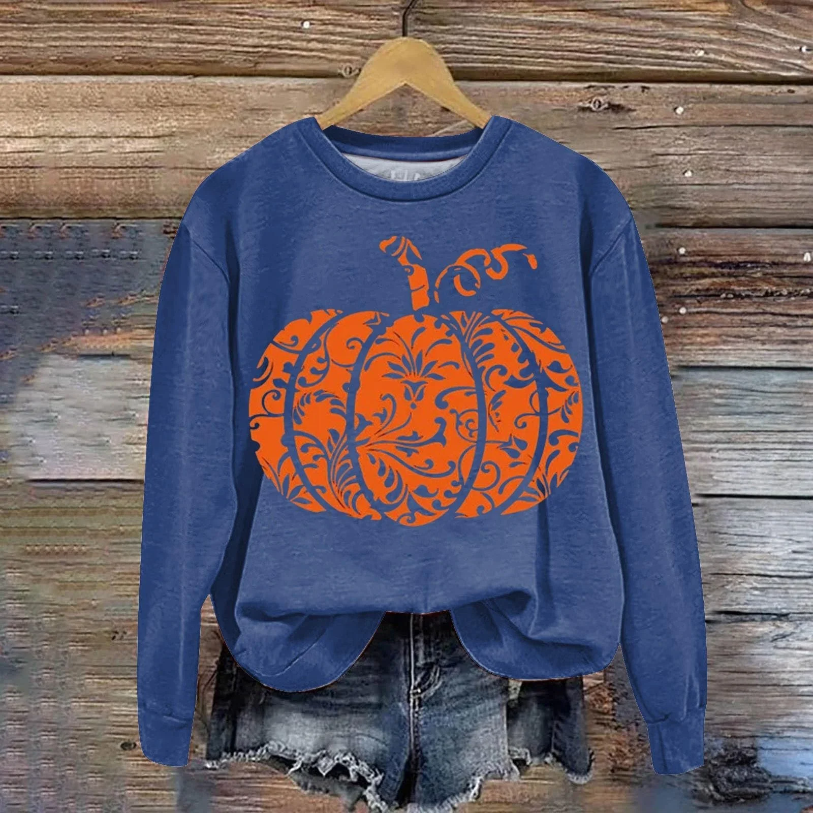 Хелловін Світшот з принтом для жінок, фото №3 Хелловін Світшот з принтом для жінок, фото №3