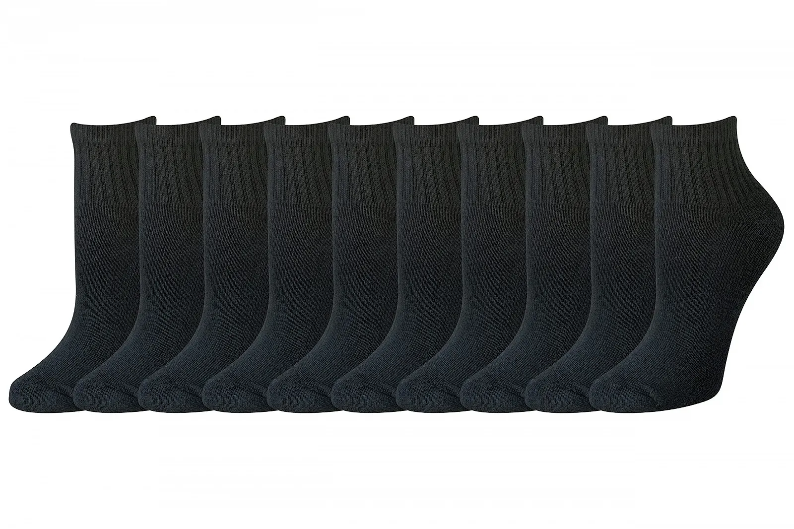 Шкарпетки Amazon Essentials Жіночі Легкі Бавовняні з Подушечками, Щиколотки, 10 пар, фото №1