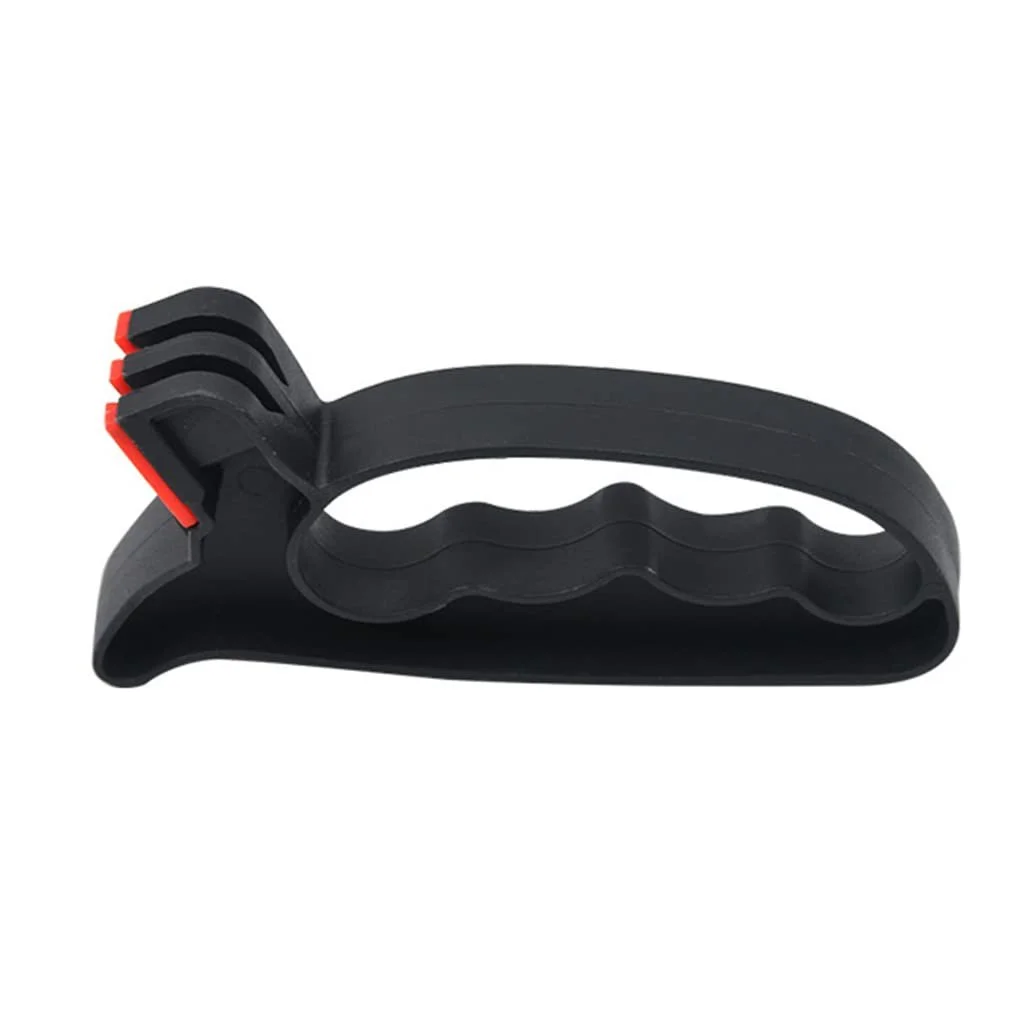 Точилка для ножів професійна двозонна з нержавіючої сталі портативна ручна, фото №1