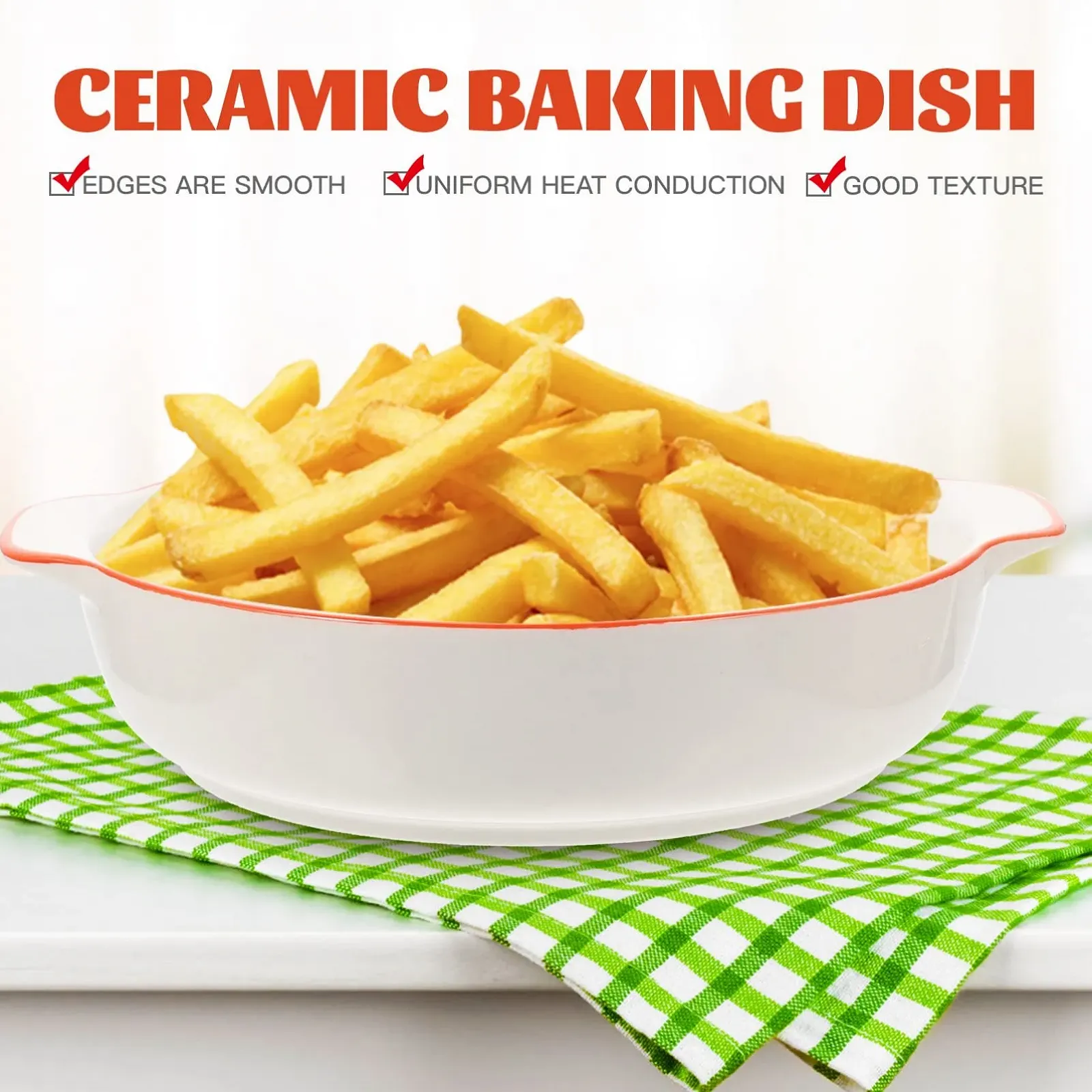 Керамічна форма для запікання GLEAVI глибока для піци та пирогів, фото №4 Керамічна форма для запікання GLEAVI глибока для піци та пирогів, фото №4