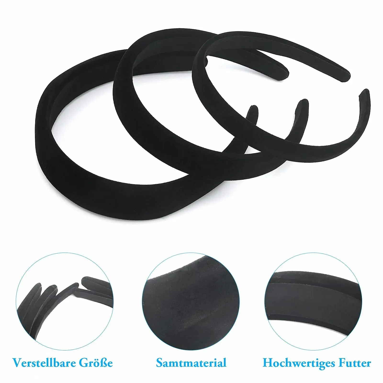 Набір Оксамитових обручів, фото №3 Набір Оксамитових обручів, фото №3