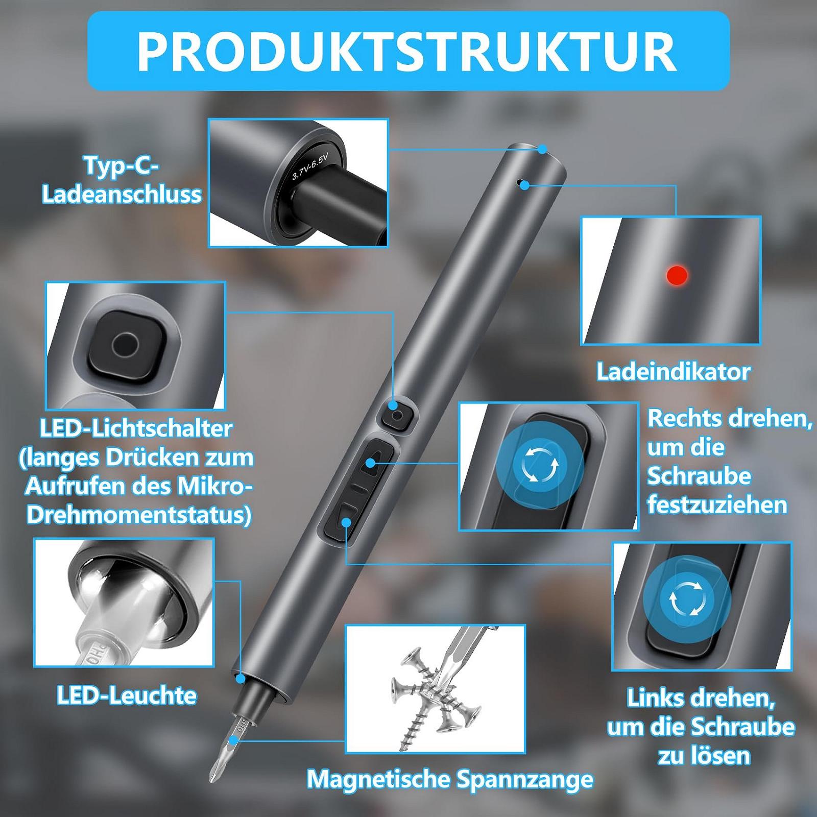 Електрична викрутка KKMOL 52 в 1 Магнітна, фото №2