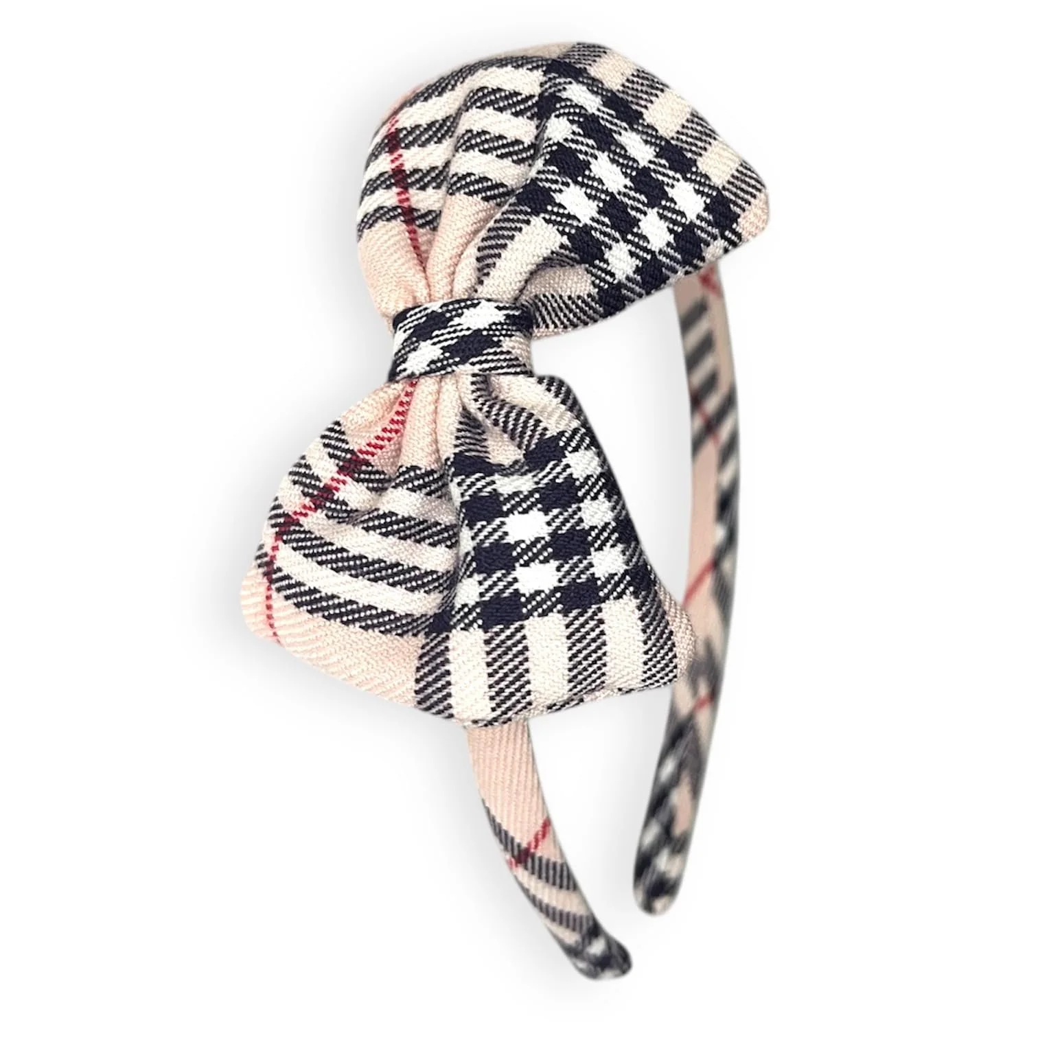 Обруч для волосся в шотландську клітинку для дівчаток, фото №1