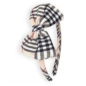 Обруч для волос в шотландскую клеточку для девочек - Фото 1