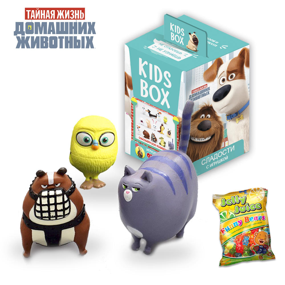 Тайная жизнь домашних животных The Secret Life of Pets Свитбокс Кидсбокс игрушка и мармелад Kids Box Sweet Box, фото №7