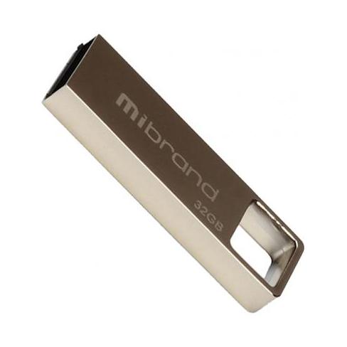 USB флеш-накопичувач Mibrand 32GB Shark Silver 2.0 MI2.0/SH32U4S, фото №1