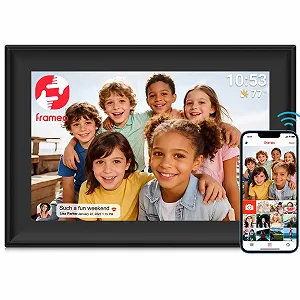 Цифровая фоторамка Frameo WiFi 10.1 дюйма 1280 x 800 Touchscreen Auto Rotation 32 ГБ - Фото 1
