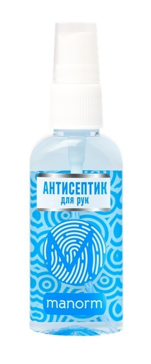 Антисептик спрей дезинфицирующее средство Aquamarine Manorm 50 мл, фото №1