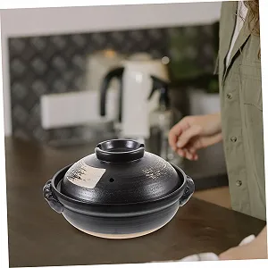 Кастрюля 900 мл Керамическая Глазурованная с вентиляционными отверстиями synthetic.ua - Фото 1