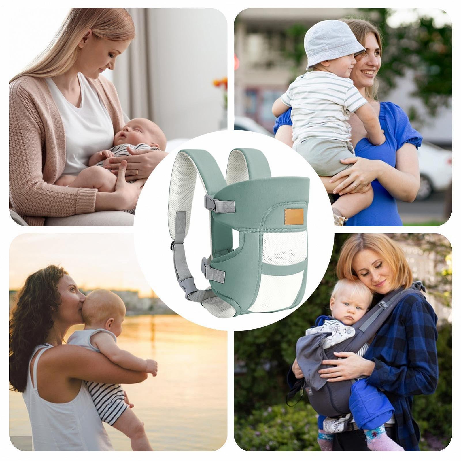 Нагрудна переноска Baby Holder Fronttrage повітропроникна з легким підголівником ергономічна регульована, фото №4