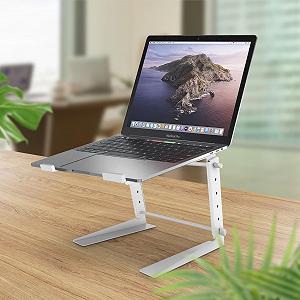 Подставка для ноутбука RICOO Регулируемая по высоте Универсальная для 15-17 дюймов LS01-W Держатель для ноутбука до 3 кг Белый synthetic.ua - Фото 1