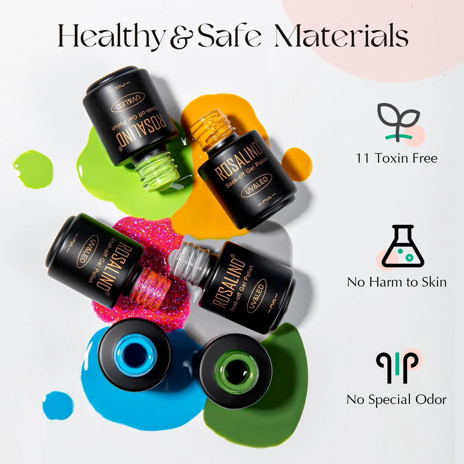 Гель-лак ROSALIND, набір 35 + 3 шт., фото №4