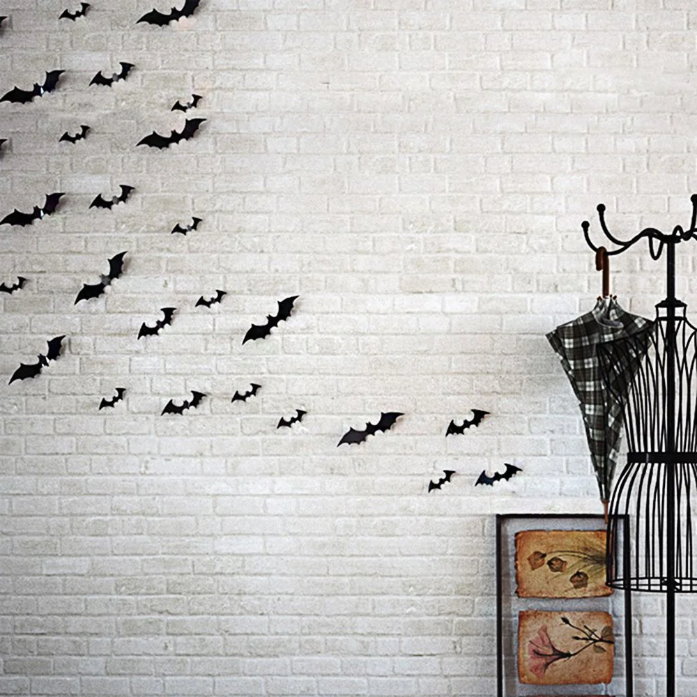 Наклейка на стіну Oblique Unique 3D Кажани 12 шт. Хелловін Чорна, фото №3 Наклейка на стіну Oblique Unique 3D Кажани 12 шт. Хелловін Чорна, фото №3