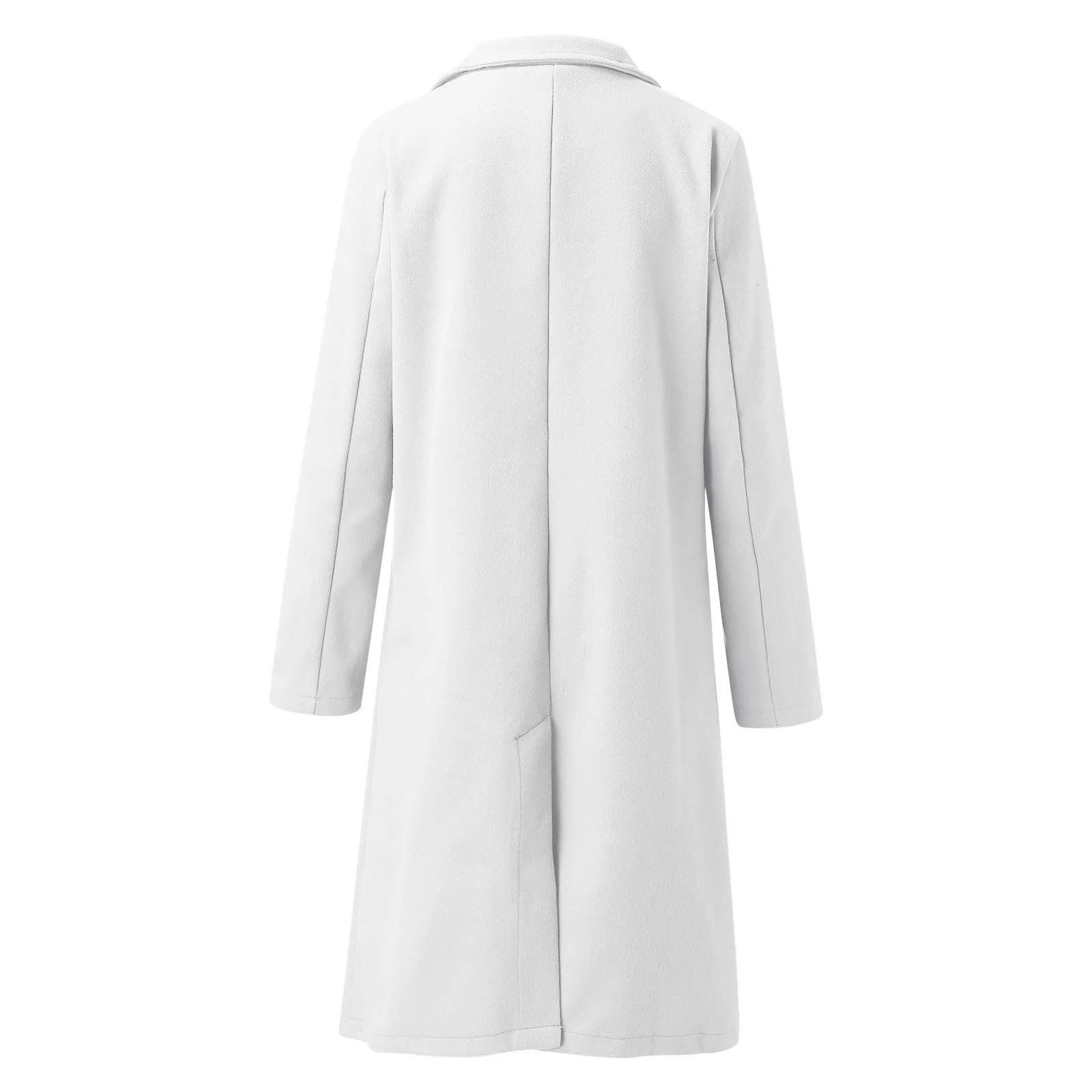 Жіноче пальто з штучної вовни Тонке довге елегантне тепле, фото №4 Жіноче пальто з штучної вовни Тонке довге елегантне тепле, фото №4