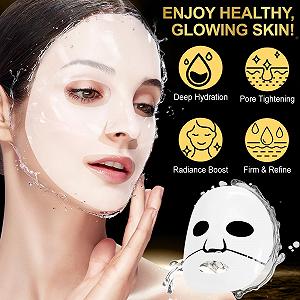 Маска для лица гидрогелевая Advanced Snail Mucin Glass Glow, коллагеновая, со слизью улитки, увлажняющая, минимизирует поры, выравнивает цвет кожи, уменьшает тонкие линии и морщины synthetic.ua - Фото 1