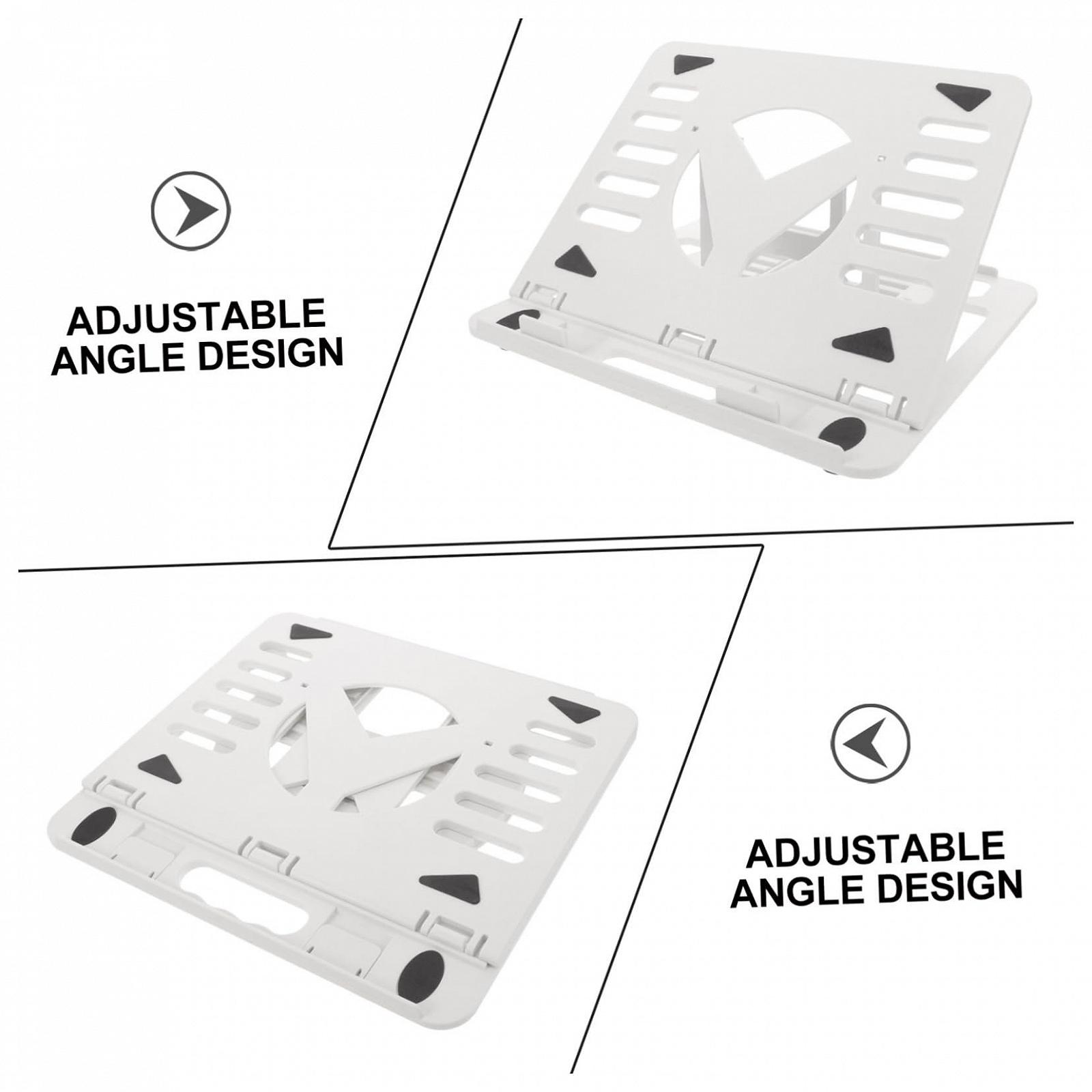 Подставка для ноутбука складная GALPADA Регулируемая подставка для планшета из пластика с рассеиванием тепла для дома и офиса, фото №9