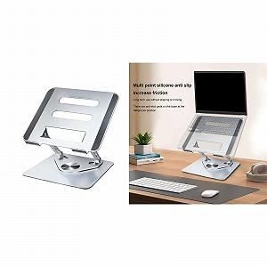 Портативная Подставка для Ноутбука Складная Основа Держатель для Ноутбуков Компьютерная Охлаждающая Подставка Алюминиевая Стойка Складные Подставки для Планшетов synthetic.ua - Фото 1