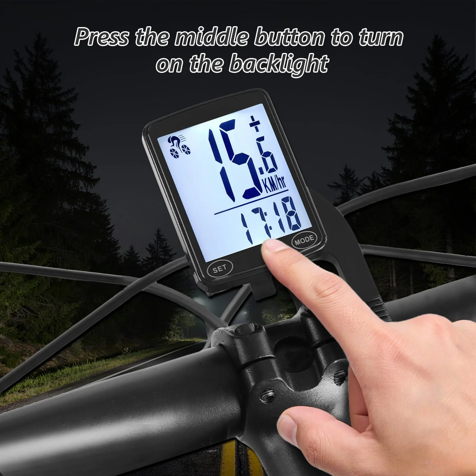 Велокомпьютер Wireless Waterproof IPX6 Multiple Functions MTB, фото №4