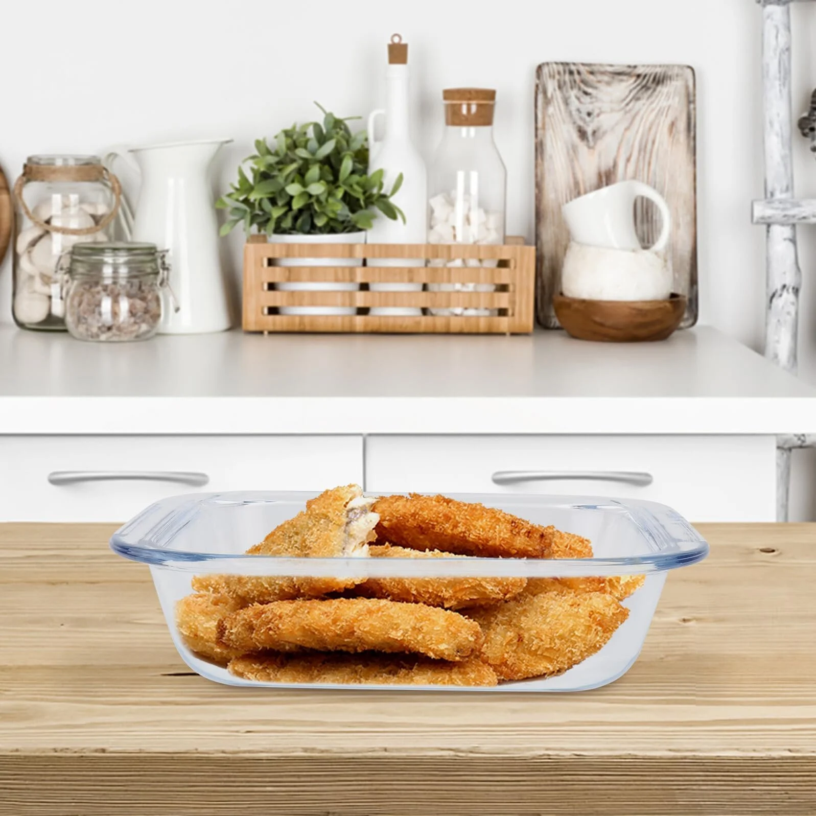 Противень для выпечки Стеклянный квадратный термостойкий, фото №5