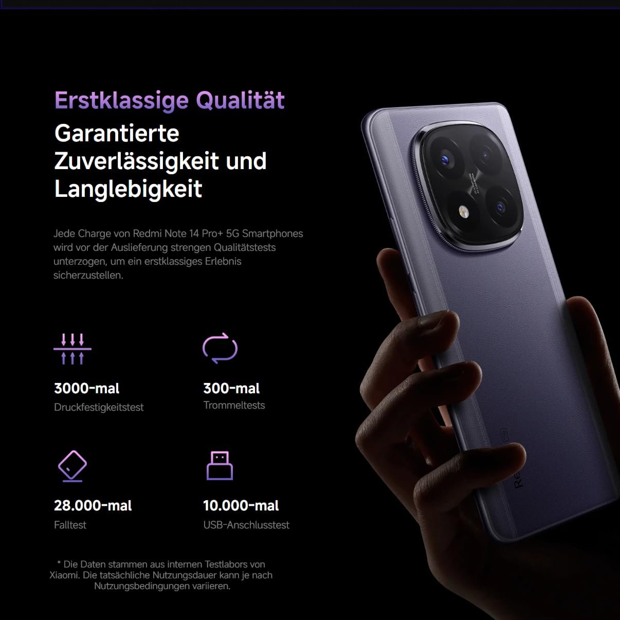 Смартфон Xiaomi Redmi Note 14 Pro+ 5G, 12 + 512 ГБ, Чорний, 200 МП професійна AI камера, IP68, 120 Вт HyperCharge, фото №9
