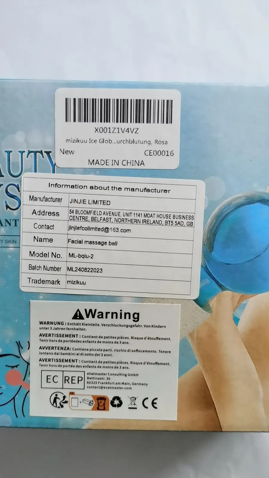 Прилад для тонізації обличчя Mizikuu, 2 шт, крижані кульки для обличчя, шиї та очей, фото №8