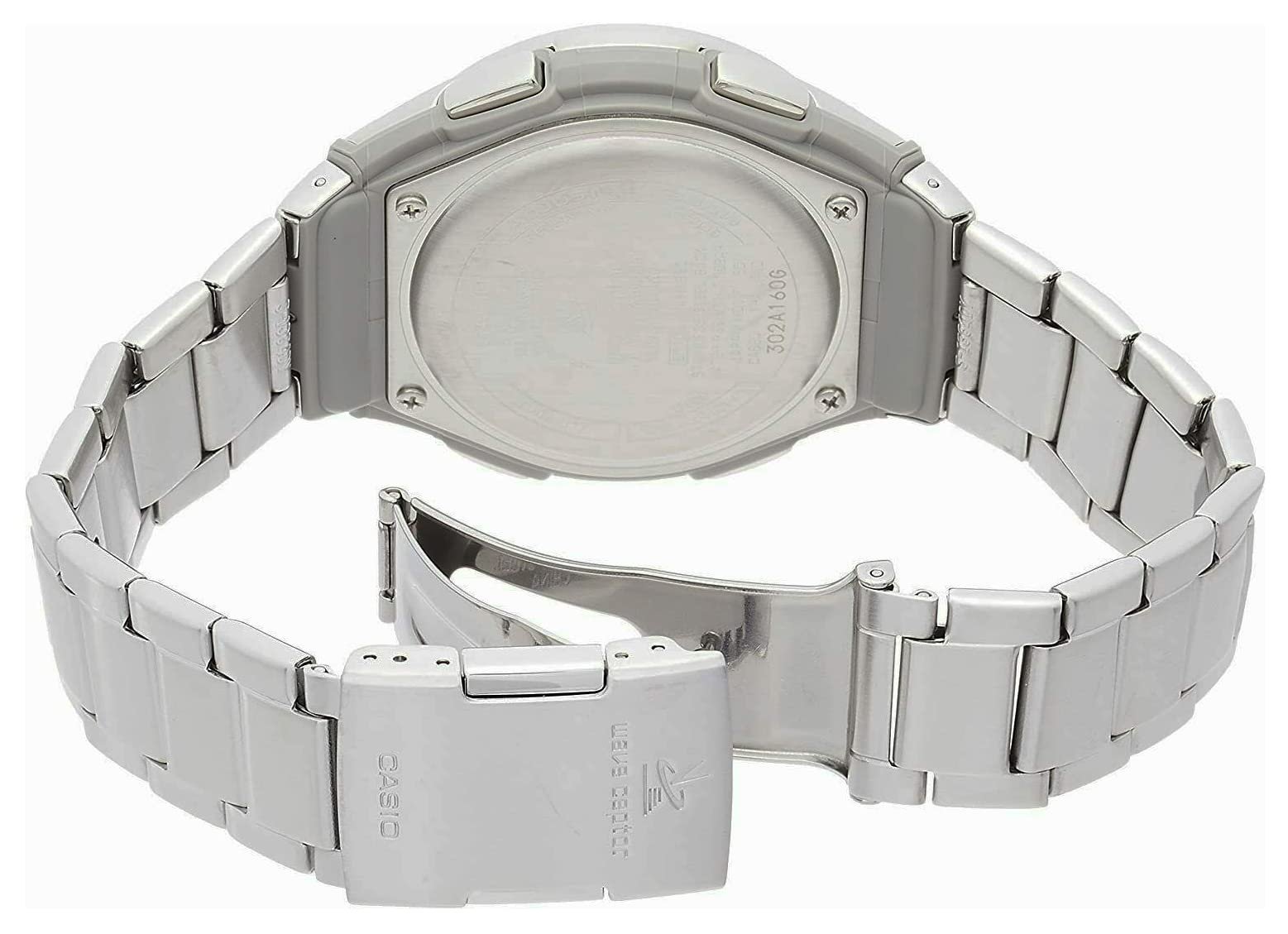Годинник Casio Wave Ceptor Чоловічий Сонячний та Радіокерований Міцний Корпус та Браслет з Нержавіючої Сталі, фото №4