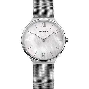 Женские часы Кварцевые BERING Ultra Slim Collection 18434-000 Серебряный Браслет - Фото 1