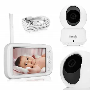 Відеоняня Lionelo Babyline 9.1 5 дюймів Full HD 360° 300 м VOX - Фото 1