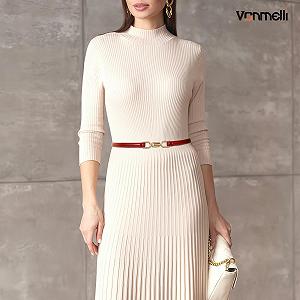 Тонкий женский пояс VONMELLI Искусственная кожа Регулируемый synthetic.ua - Фото 1