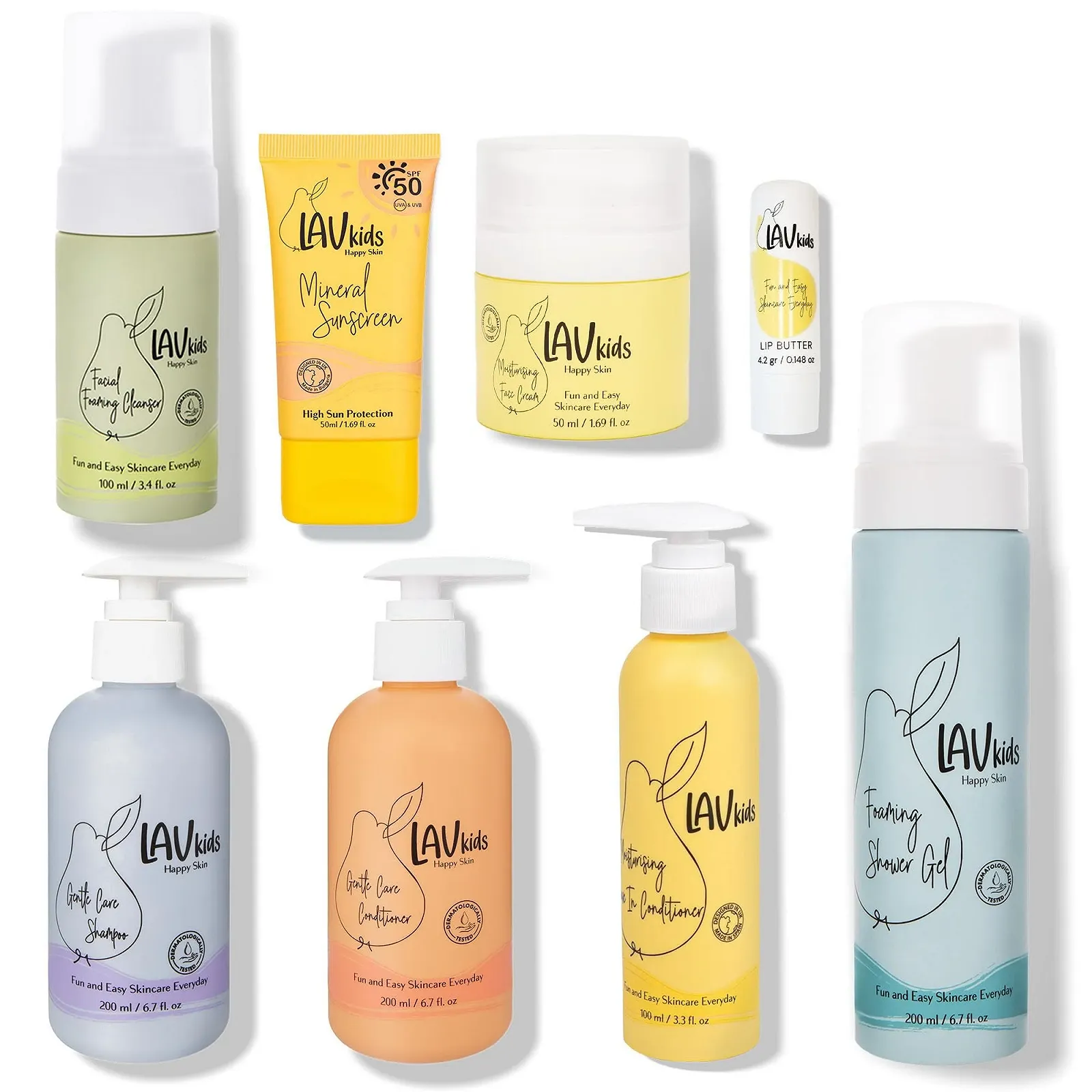 Набір для догляду за шкірою з 7 предметів LAV KIDS, фото №1