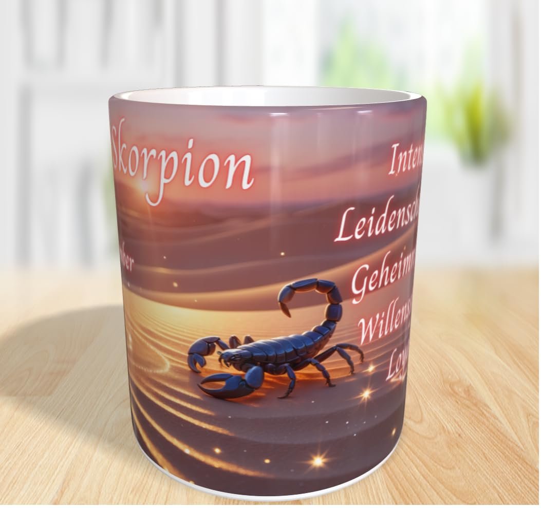 Кухоль Знак зодіаку Скорпіон Скорпіус Персоналізований кухоль для кави, фото №3