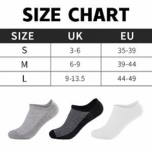 Спортивные носки мужские и женские, 6 пар, хлопок, нескользящие, невидимые носки, дышащие короткие носки с нескользящими силиконовыми полосками synthetic.ua - Фото 1