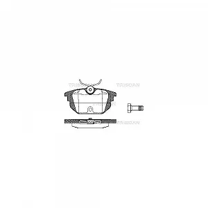 Комплект тормозных колодок дискового тормоза TRISCAN 8110 15008 - Фото 1