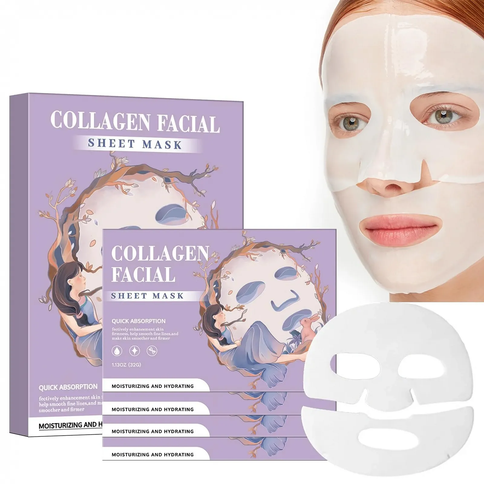 Маска Колагенова Organic Anti-Wrinkle Lifting для обличчя, фото №1