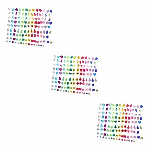 Акрилові діаманти minkissy  Різні форми Кольорові - Фото 1