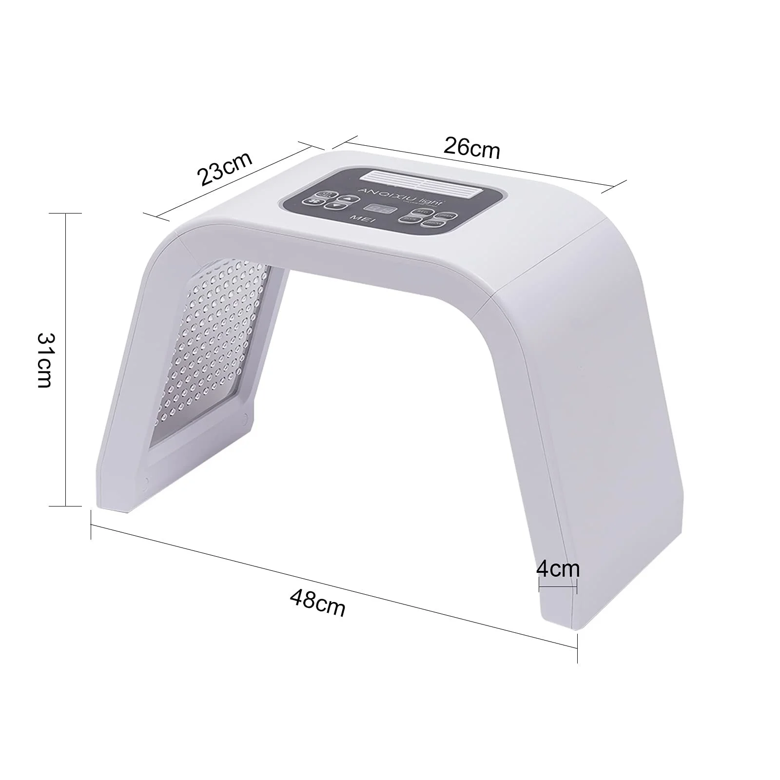 Маска для обличчя Світлодіодна 7 кольорів Photon Light Therapy Догляд за шкірою Салон краси, фото №7