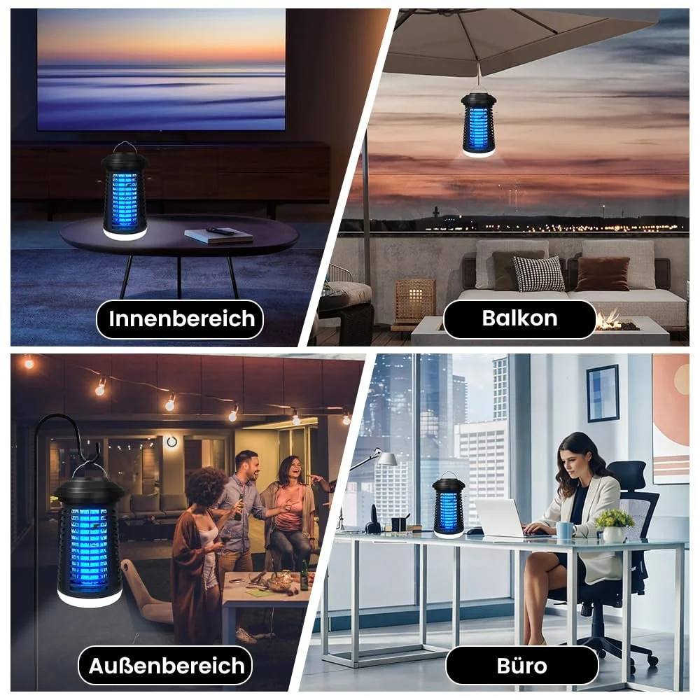 Електричний знищувач комах 4200 V 15 W 2-в-1 Водонепроникний IPX4, фото №7