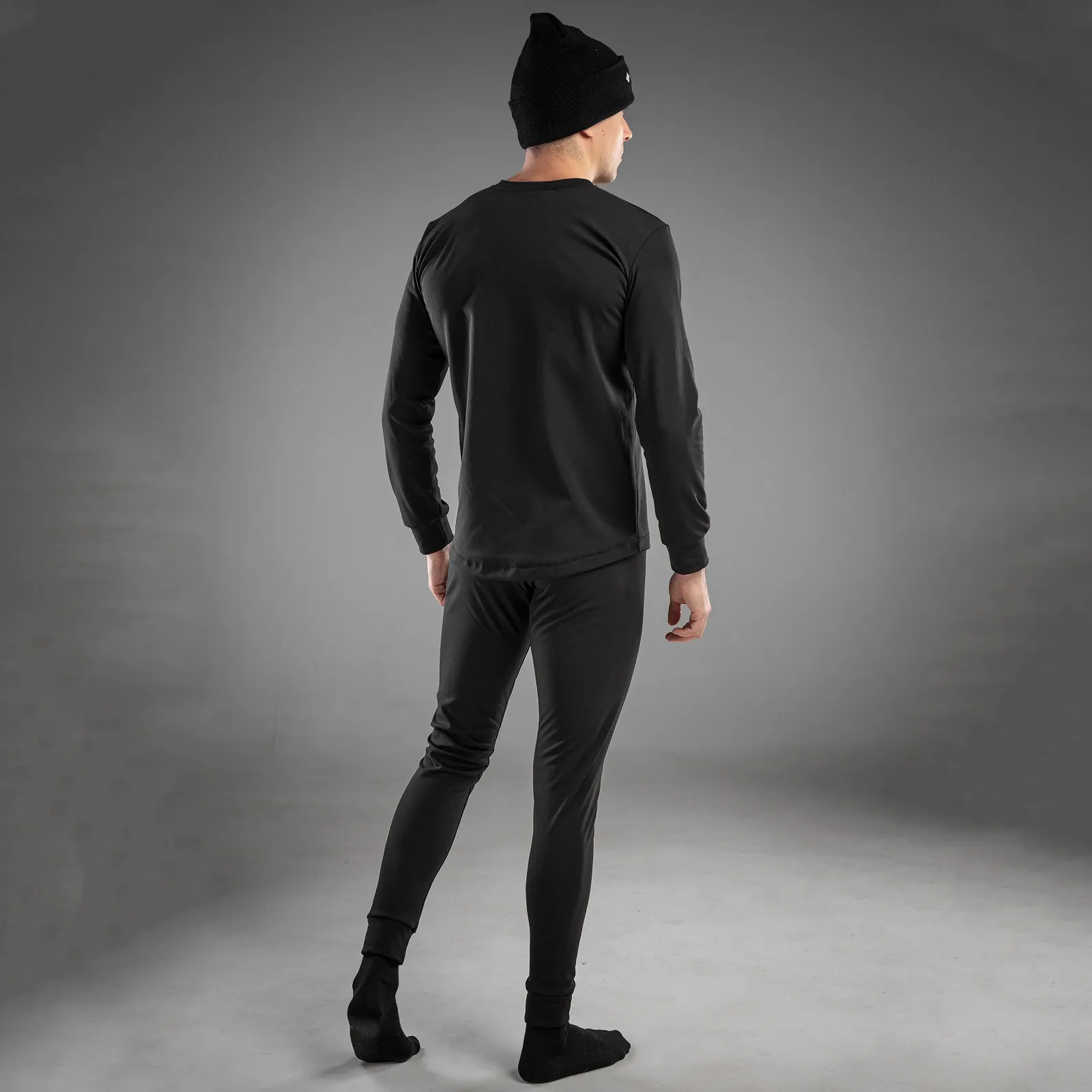 Чоловіча термобілизна Columbia чорний комплект зимовий на флісі, фото №9 Чоловіча термобілизна Columbia чорний комплект зимовий на флісі, фото №9