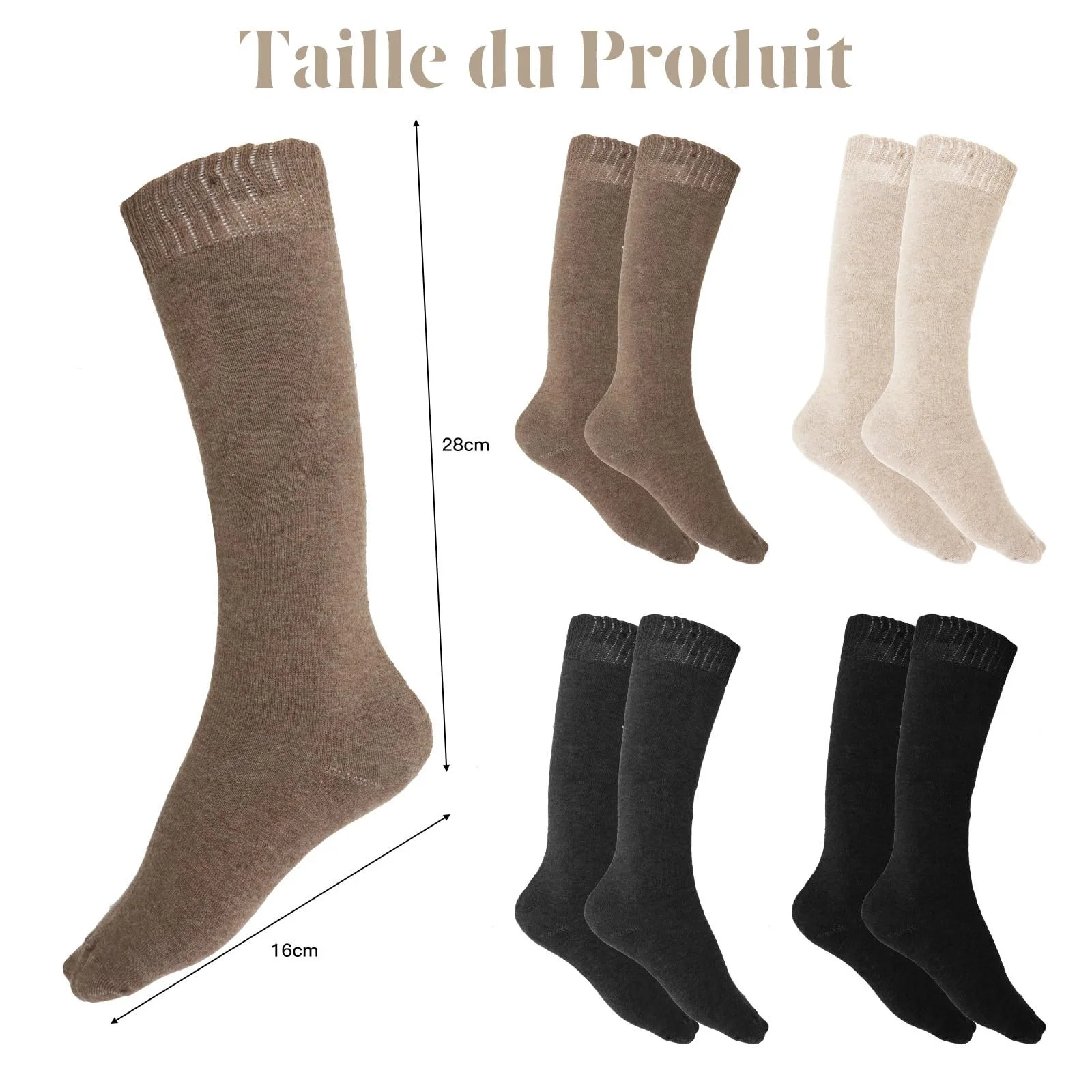 Шкарпетки вище коліна VEGCOO Теплі товсті, 4 пари, фото №2 Шкарпетки вище коліна VEGCOO Теплі товсті, 4 пари, фото №2