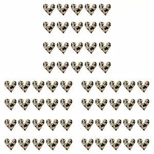 Подвески для ногтей 3D Сердце Бант B 3 шт - Фото 1