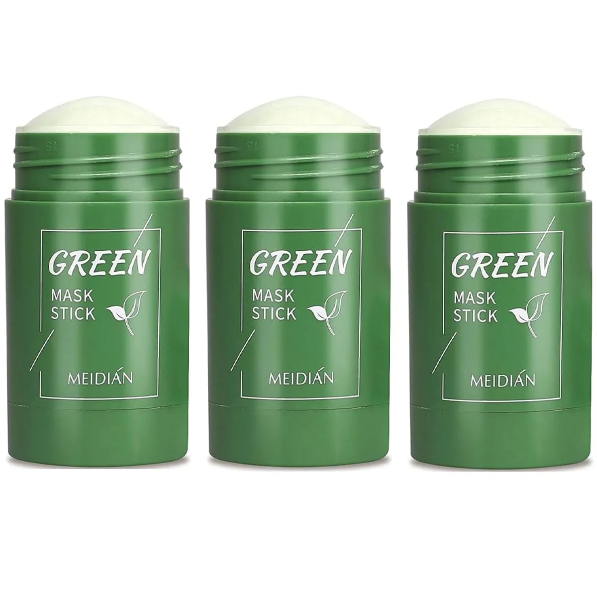 Маска-стик Green Tea Очищающая с экстрактом зеленого чая для удаления черных точек, увлажнения лица, контроля жирности, глубокого очищения пор, для всех типов кожи, 3 шт, фото №1