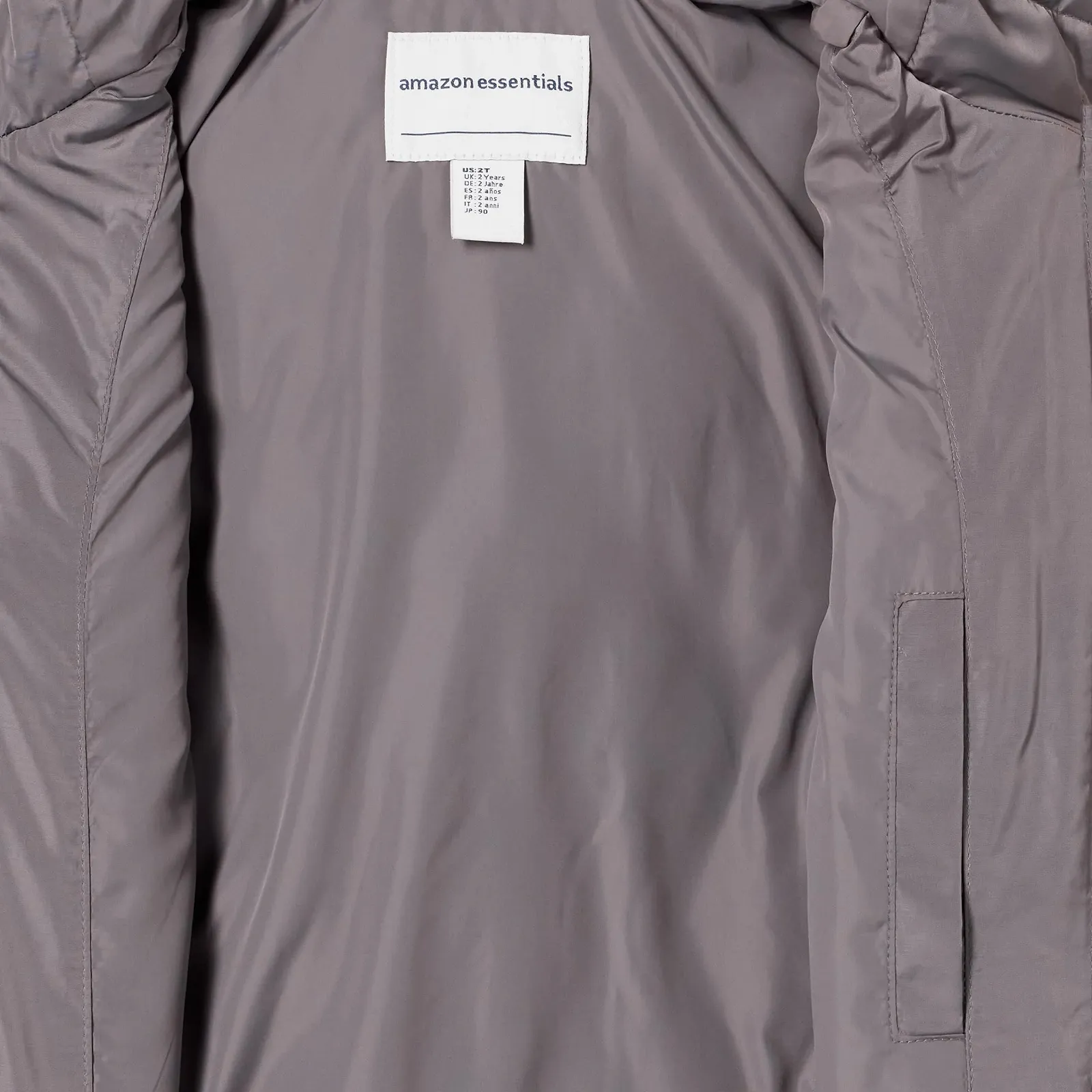 Дитяча стьобана куртка Amazon Essentials Long, унісекс, фото №4 Дитяча стьобана куртка Amazon Essentials Long, унісекс, фото №4