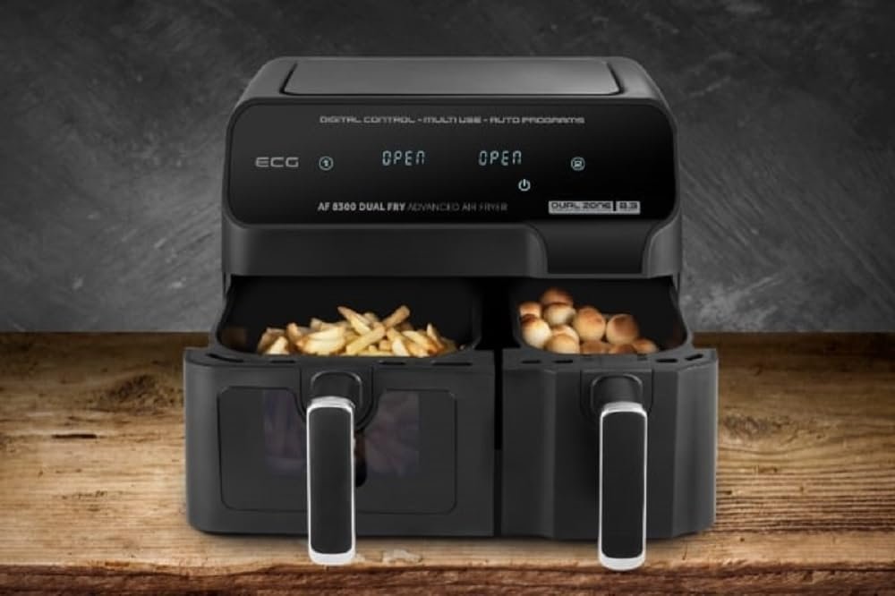 Мультипечь ECG AF 8300 Dual Fry 8.3 л 2700 Вт Black, фото №7 Мультипечь ECG AF 8300 Dual Fry 8.3 л 2700 Вт Black, фото №7