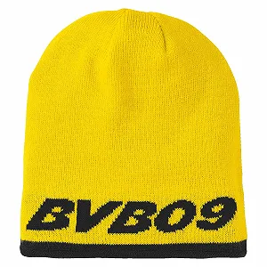Шапка-біні Дитяча Унісекс Borussia Dortmund BVB Двостороння Чорно-жовта З Емблемою, Жовтий, One Size EU synthetic.ua - Фото 1