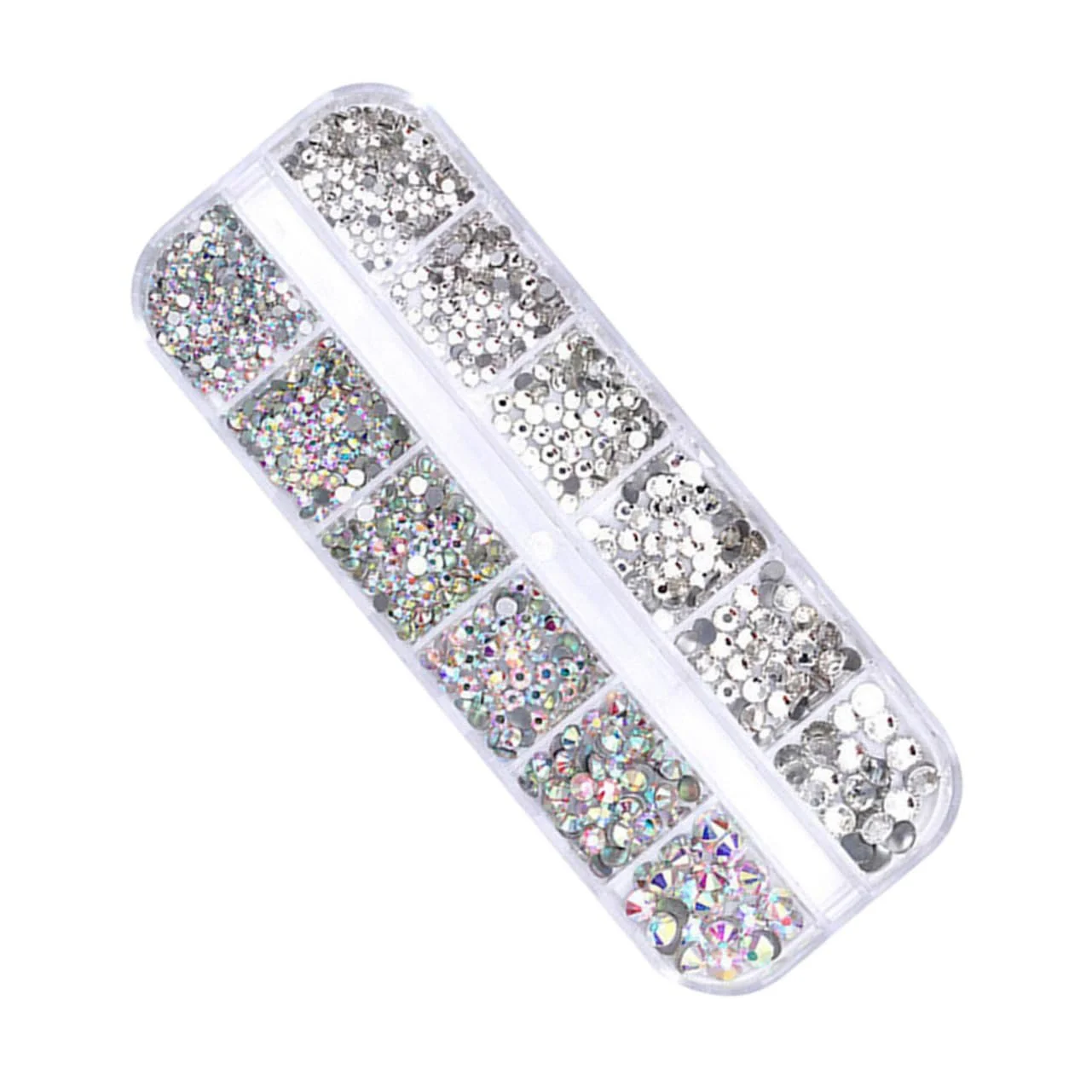 Діаманти для нігтів Healvian 12, Стрази з плоскою задньою частиною, Саморобні, фото №3