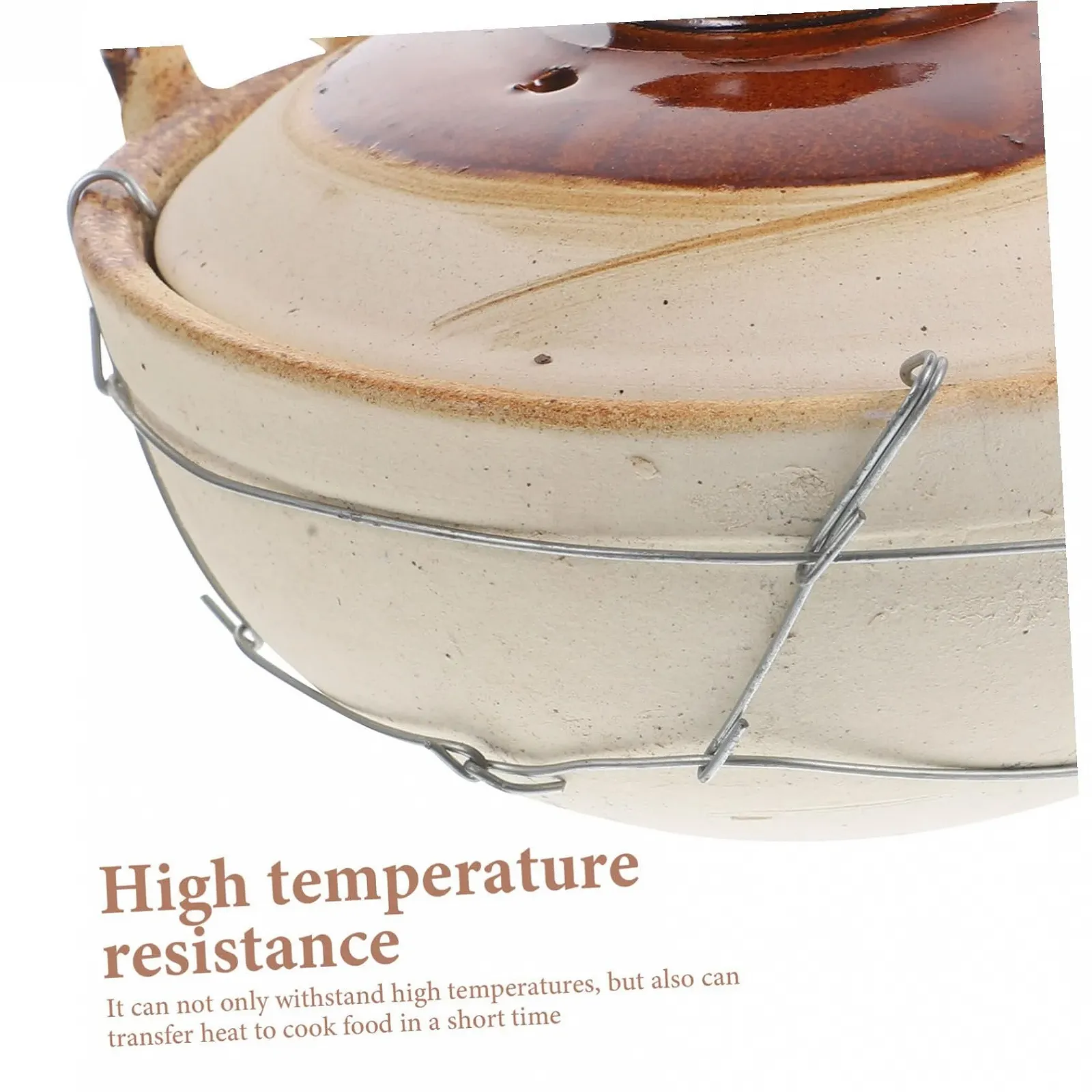 Горшок Toyvian глиняный 0,5 л с ручкой для плиты, фото №8